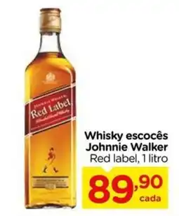 Carrefour Whisky escocês Johnnie Walker Red label oferta