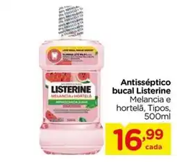 Carrefour Antisséptico bucal Listerine melancia e hortelã oferta
