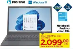 Carrefour Notebook Positivo Vision C14 oferta