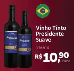 Supermercados Mateus Vinho Tinto Presidente Suave oferta