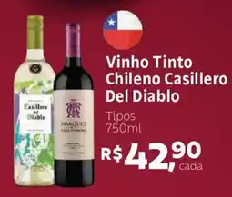 Supermercados Mateus Vinho Tinto Chileno Casillero Del Diablo oferta