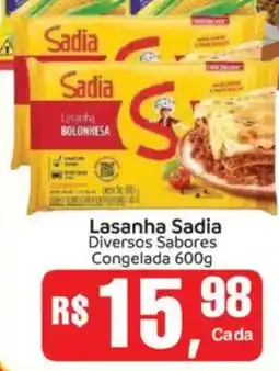 Supermercados Mateus Lasanha sadia diversos sabores oferta