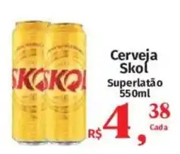 Supermercados Mateus Cerveja Skol Superlatão oferta