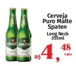 Supermercados Mateus Cerveja Puro Malte Spaten Long Neck oferta