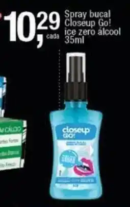 Frangolândia Spray bucal Closeup Go! ice zero álcool oferta
