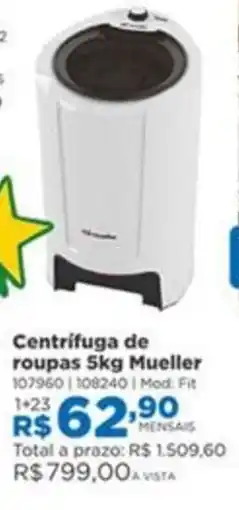Lojas Solar Centrifuga de roupas 5kg Mueller oferta