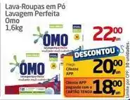 Tenda Atacado Omo - lava-roupas em pó lavagem perfeita oferta