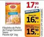 Tenda Atacado Seara - filezinho de peito de frango pacote iqf 1kg oferta