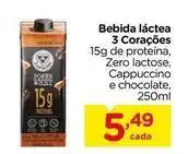 Carrefour 3 corações - bebida láctea oferta