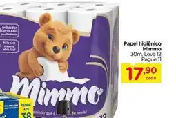Carrefour Mimmo - papel higiênico oferta