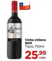 Carrefour Santa rita - vinho chileno 8km oferta