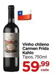 Carrefour Carmen - vinho chileno frida kahlo oferta