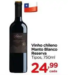 Carrefour Manto blanco - vinho chileno reserva oferta