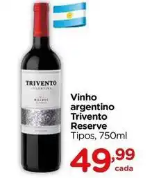 Carrefour Trivento - vinho argentino reserve oferta