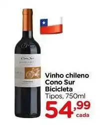 Carrefour Cono sur - vinho chileno bicicleta oferta