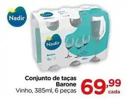 Carrefour Nadir - conjunto de taças barone oferta