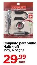 Carrefour Hauskraft - conjunto para vinho oferta