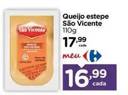 Carrefour São vicente - queijo estepe oferta
