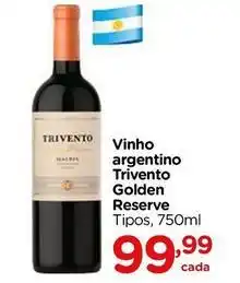 Carrefour Trivento - vinho argentino golden reserve oferta