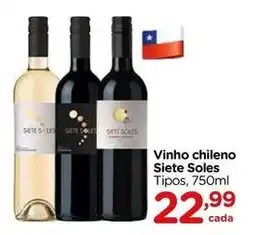 Carrefour Siete soles - vinho chileno oferta