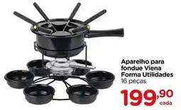 Carrefour Aparelho para fondue viena forma utilidades oferta