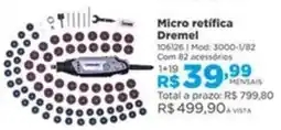 Lojas Solar Micro retífica Dremel oferta
