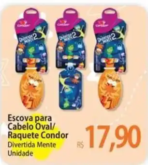 Escova para Cabelo Oval/ Raquete Condor