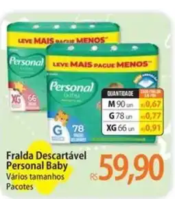 Atacadão Fralda descartável personal baby oferta