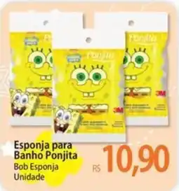 Atacadão Esponja para Banho Ponjita Bob Esponja oferta