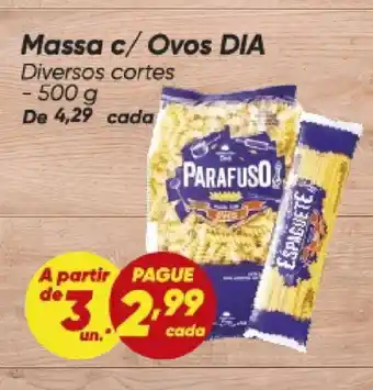 Dia Massa c/ Ovos DIA oferta