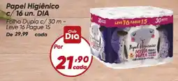 Dia Papel Higiênico oferta