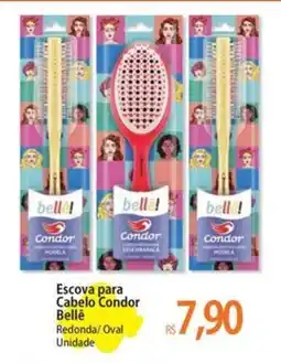 Atacadão Escova para Cabelo Condor Bellê Redonda/Oval oferta