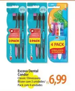 Atacadão Escova Dental Condor Classic/ Dinosaurio oferta