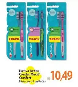 Atacadão Escova Dental Condor Maxil/Comfort oferta