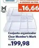 Sam's Club Clear - conjunto organizador member's mark oferta
