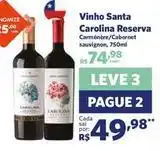 Sam's Club Santa carolina - vinho reserva oferta