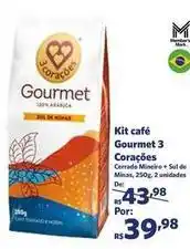 Sam's Club Gourmet - kit café 3 corações oferta