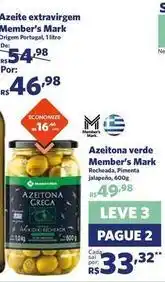 Sam's Club Member's mark - azeitona verde oferta