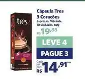 Sam's Club Leve - cápsula 3 corações oferta