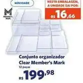 Sam's Club Clear - conjunto organizador member's mark oferta