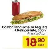 Carrefour Combo sanduíche na baguete + refrigerante, 350ml oferta