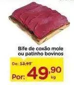 Carrefour De - bife de coxão mole ou patinho bovinos oferta
