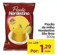Carrefour São braz - flocão de milho nordestino oferta