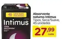 Carrefour Intimus - absorvente noturno oferta