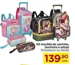 Carrefour De - kit mochila de carrinho, lanchera e estojo oferta