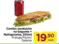 Carrefour Combo sanduíche na baguete + refrigerante, 350ml oferta