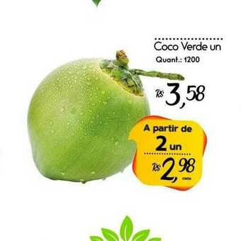 Giassi Supermercados Coco Verde Un oferta