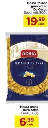 Carrefour Adria - massa italiana grano duro oferta