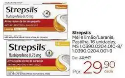 Carrefour Strepsils - mele limao/ laranja, pastilla, 16 unidades, ms. 10390.204.010-8 oferta