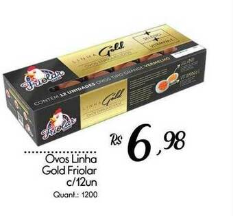 Giassi Supermercados Ovos Linha Gold Friolar C-12 oferta